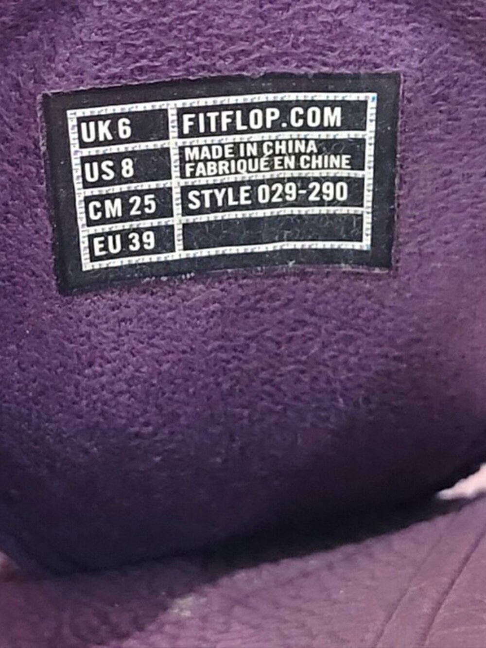 FitFlop Walkstar Patent Thong Sandals Purple 8 - Picture 7 of 7
